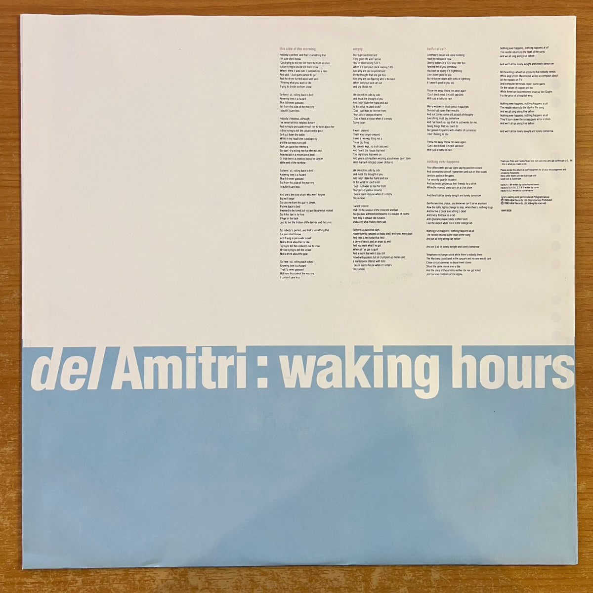 Del Amitri - Waking Hours / EU-Press. 1990 - (M-/M-)