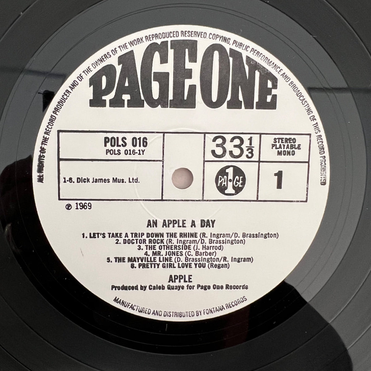 Apple - An Apple A Day / Reissue - Toller 60's Rock - (M-/VG++)