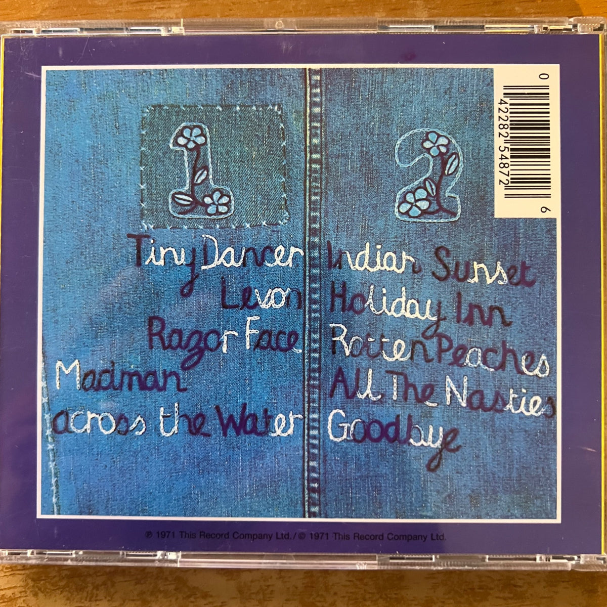 Elton John - Madman Across The Water / CD - 1. D-Press. on CD von 1985 - (M-/M-)