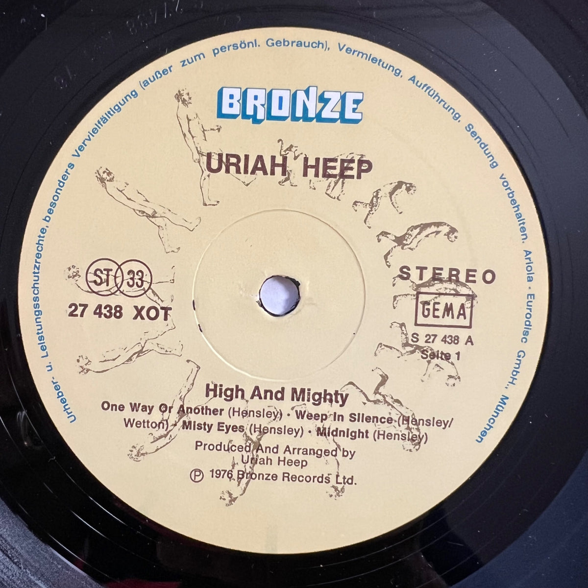 Uriah Heep - High And Mighty / 1. D-Press. 1976 - (M-/VG++)