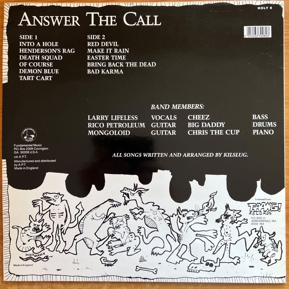 Kilslug - Answer The Call / 1. UK-Press. 1986 - (M-/M-)