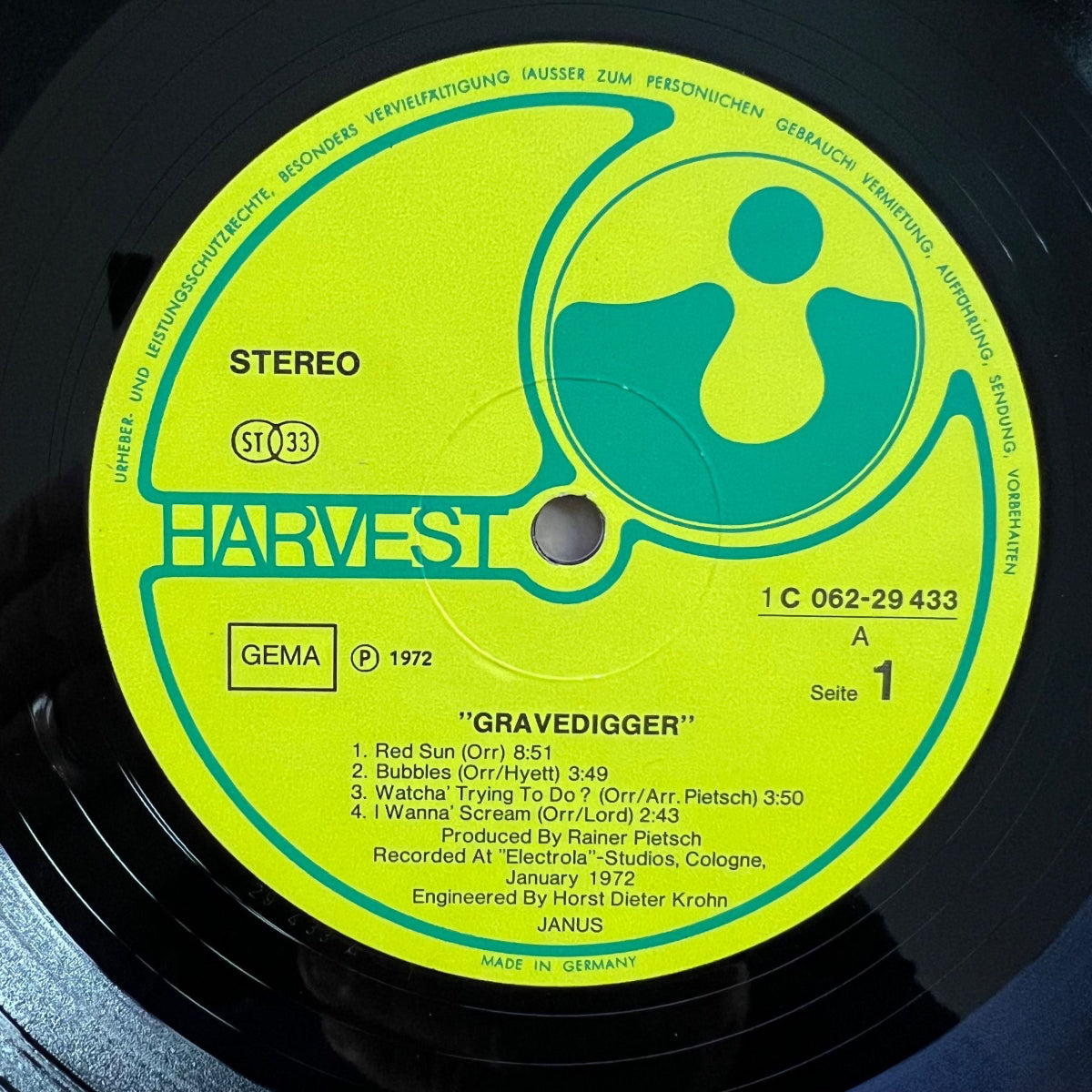 Janus - Gravedigger / 1. D-Press. 1972 incl. Insert - (M-/VG++)
