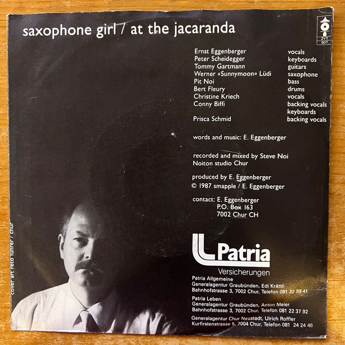 Ernst Eggenberger - Saxophone Girl / 1. Swiss-Press. 1987 - (M-/VG++)