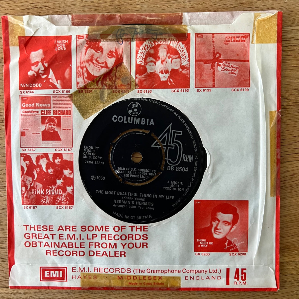 Herman's Hermits - Something's Happening / 1. UK-Press. 1968 - (VG+/G+)