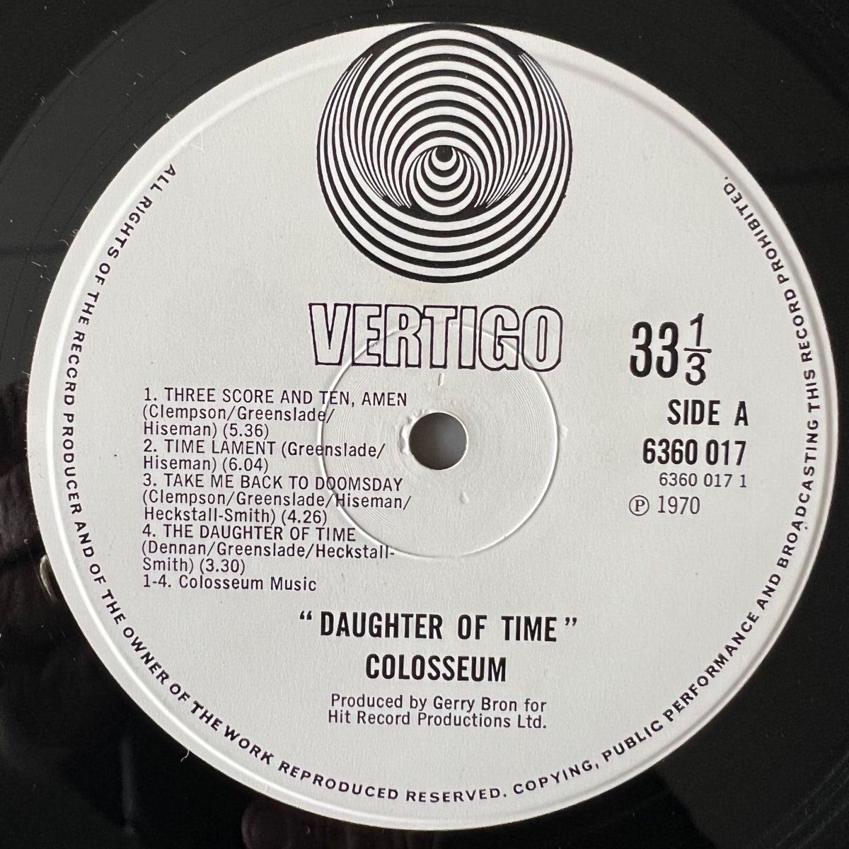 Colosseum - Daughter Of Time / 2. UK-Press. 1971 - (M-/VG++)