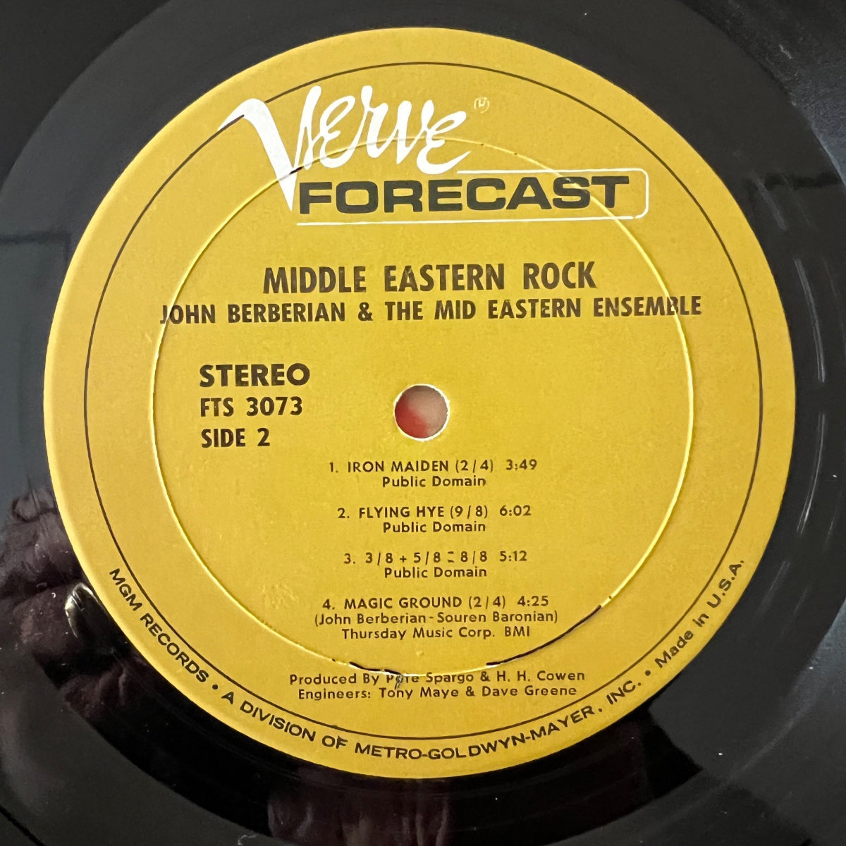 John Berberian & Rock East Ensemble - Middle Eastern Rock / 1. US-Press. 1969 (M-/VG+)