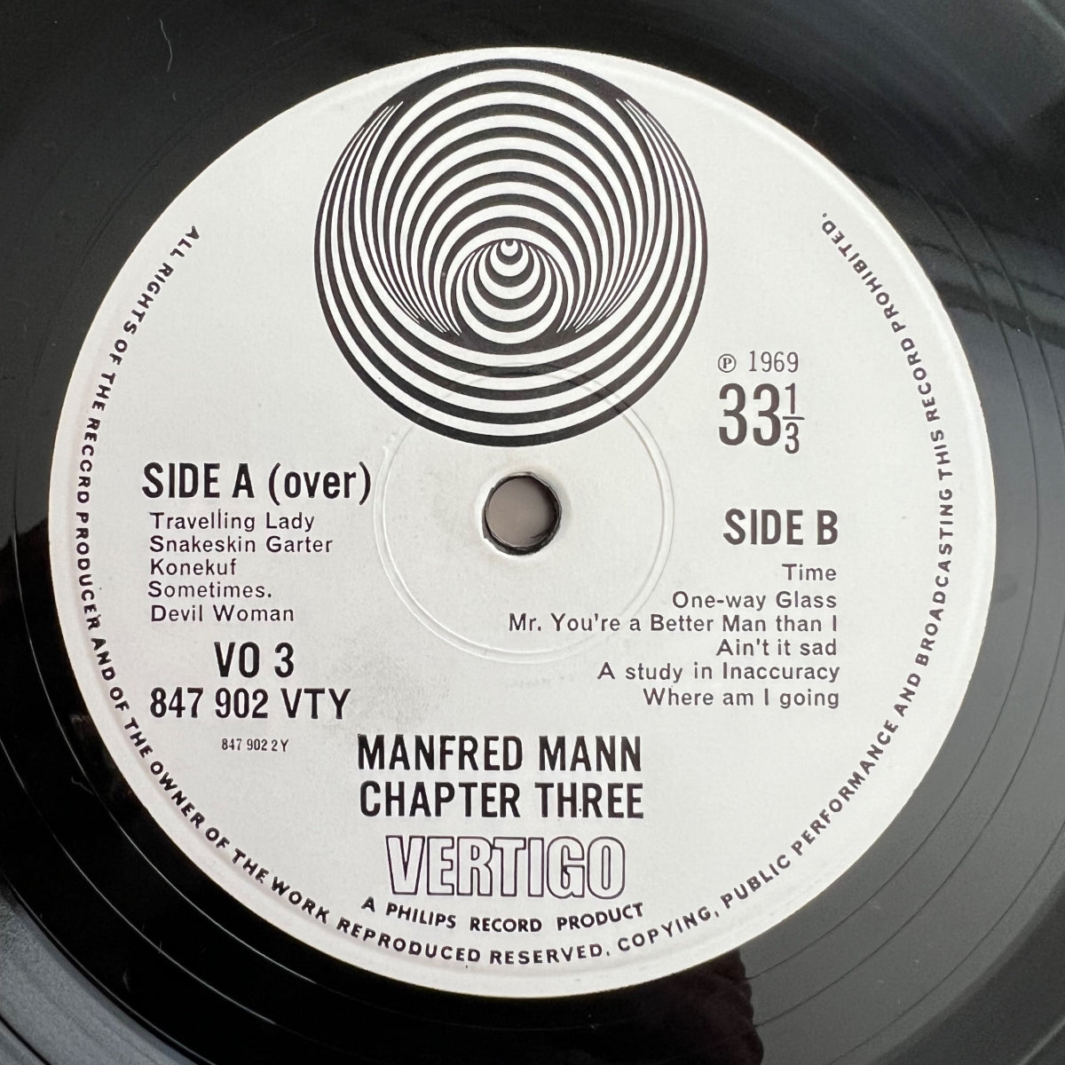 Manfred Mann Chapter Three - Same / 1. UK-Press. 1969 - (VG++/VG)
