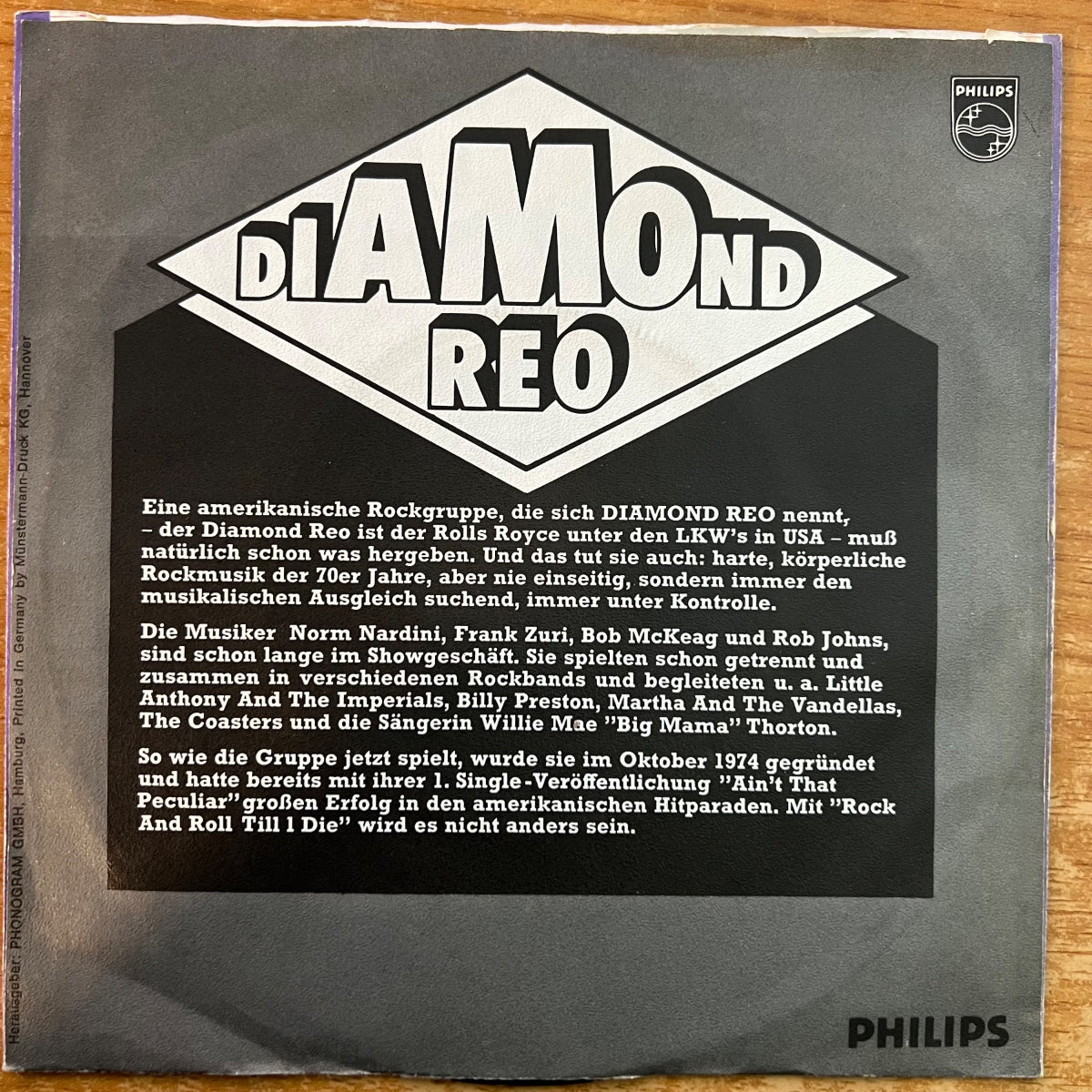 Diamond Reo - Rock and Roll Till I Die / 1. D-Press. 1975 - (VG++/VG++)