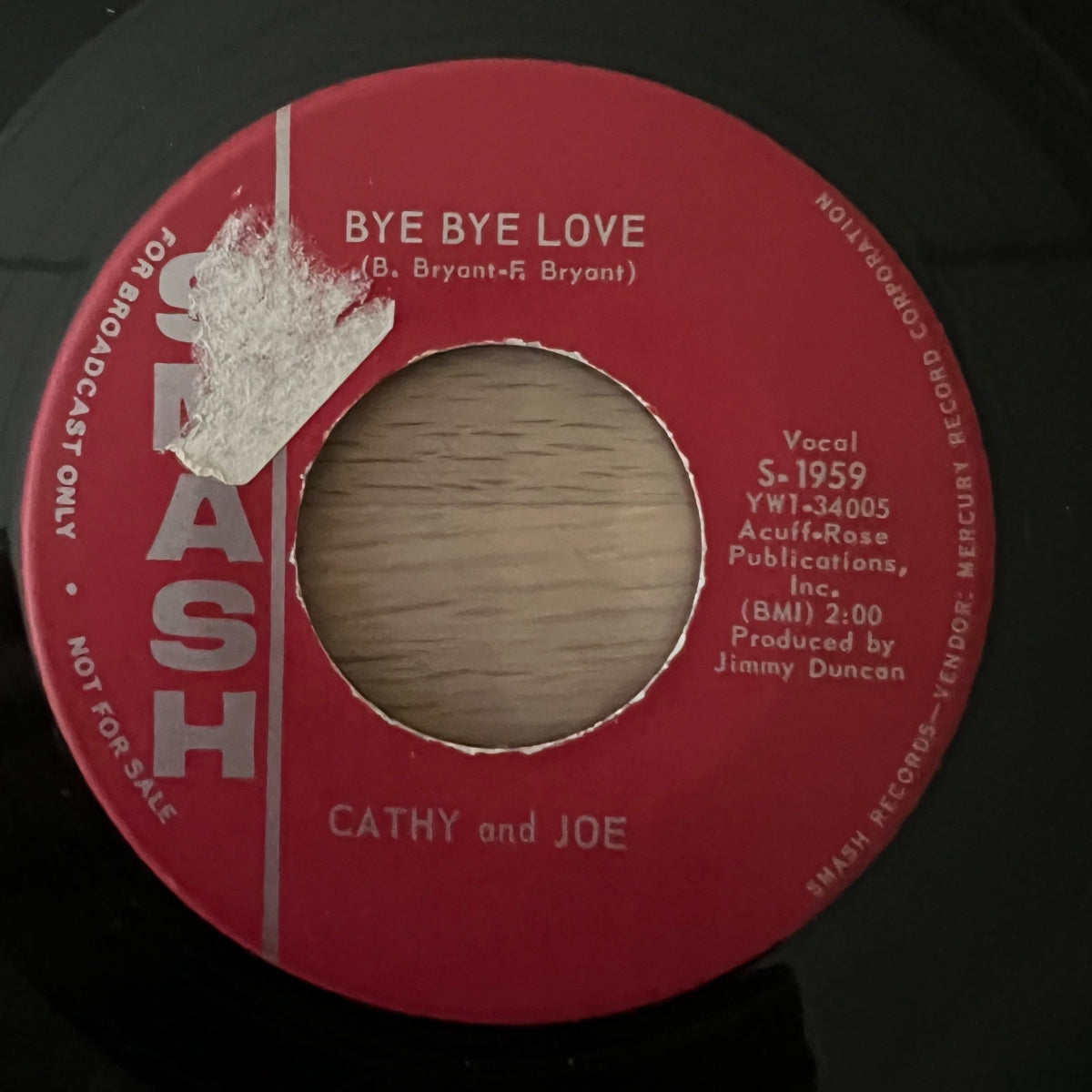 Cathy And Joe - Bye Bye Love / US-Promo 1964 - (M-/Neutral)