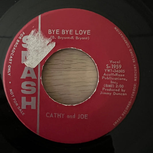 Cathy And Joe - Bye Bye Love / US-Promo 1964 - (M-/Neutral)