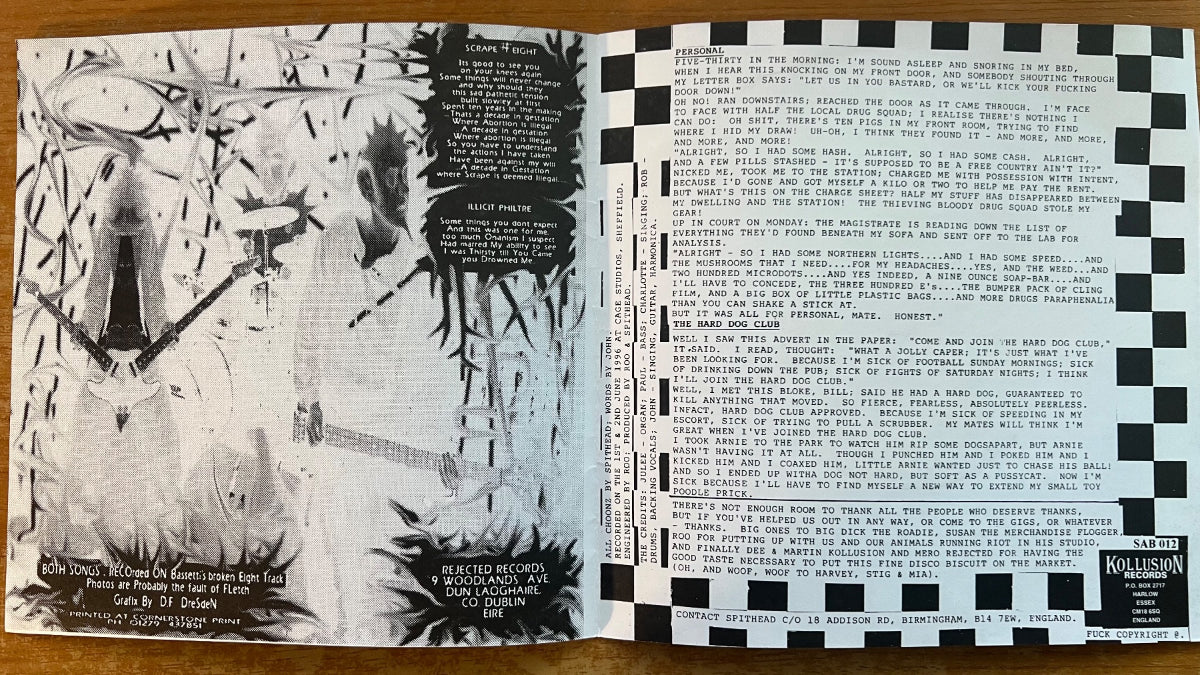 Jackbeast , Spithead / Split 7" EP - 1. UK-Press. 1996 - (M-/M-)