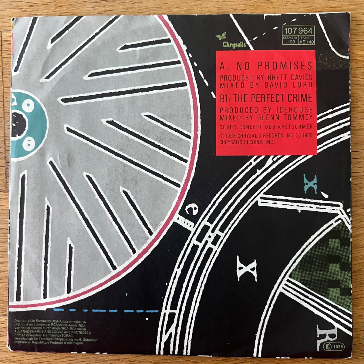 Icehouse - No Promises / 1. D-Press. 1986 - (VG++/VG++)