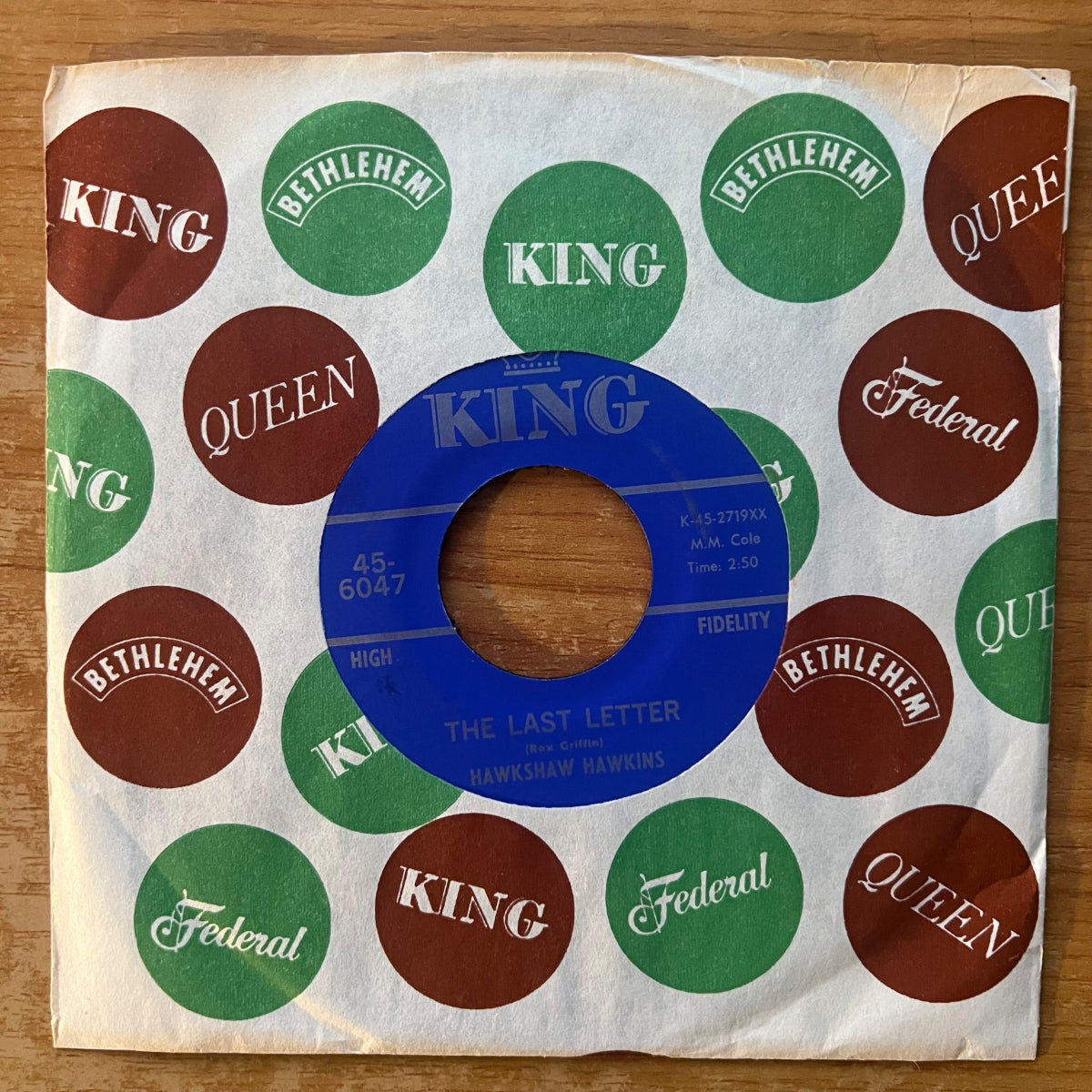 Hawkshaw Hawkins - The Last Letter / 1st US-Press. 1966 - (M-/VG+)