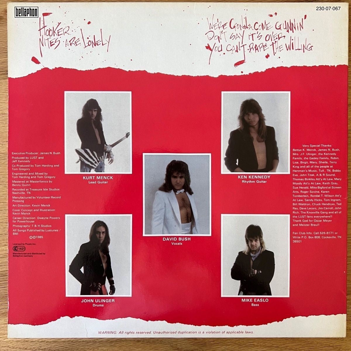 Lust - Same / Mini LP - 1. D-Press. 1985 - (M-/M-)