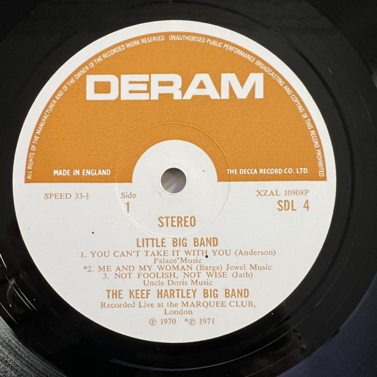 Keef Hartley Band - Little Big Band / 1. UK-Press. 1971 - (M-/VG++)