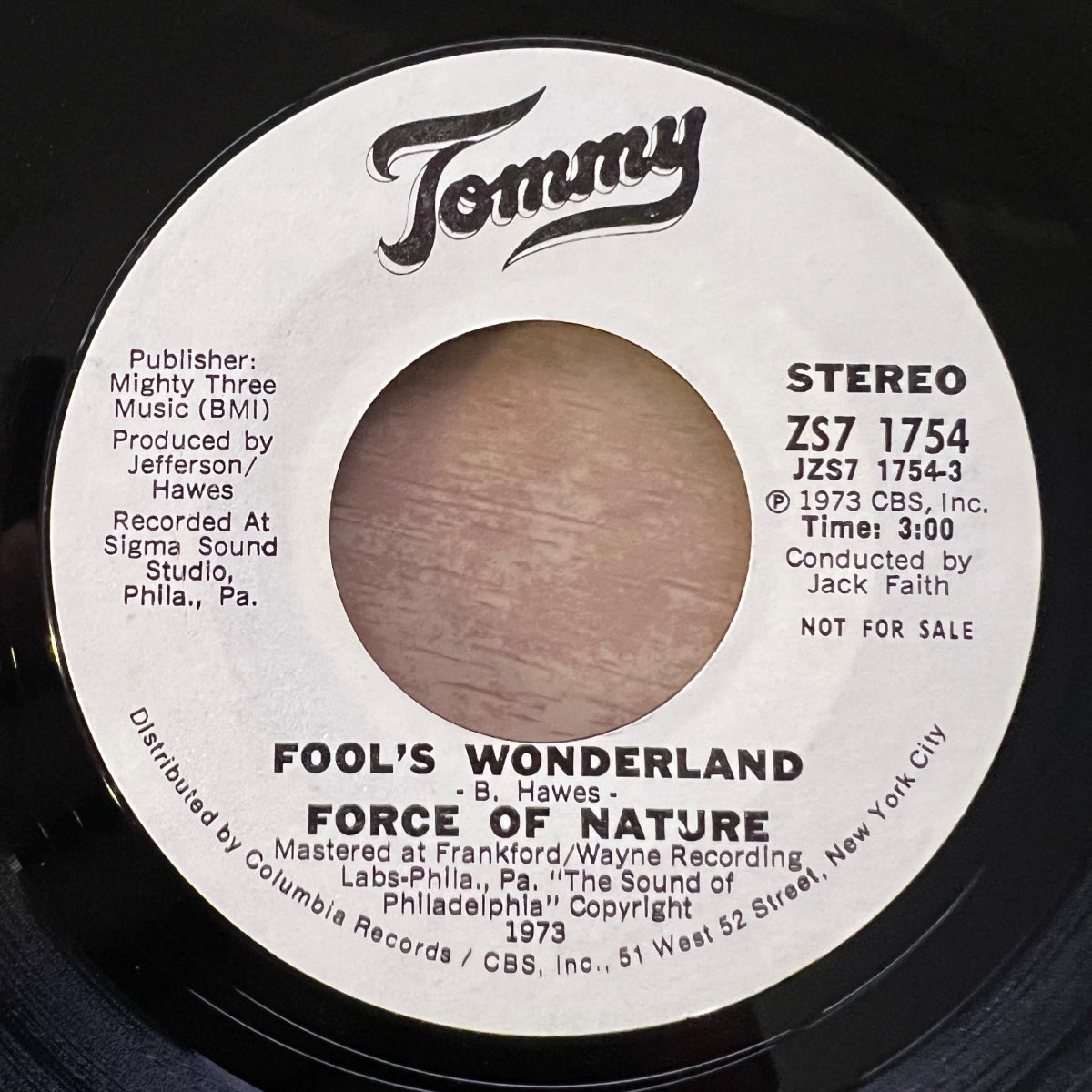 Force Of Nature - Fool's Wonderland / US-Promo 1973 - (VG+/Neutral)