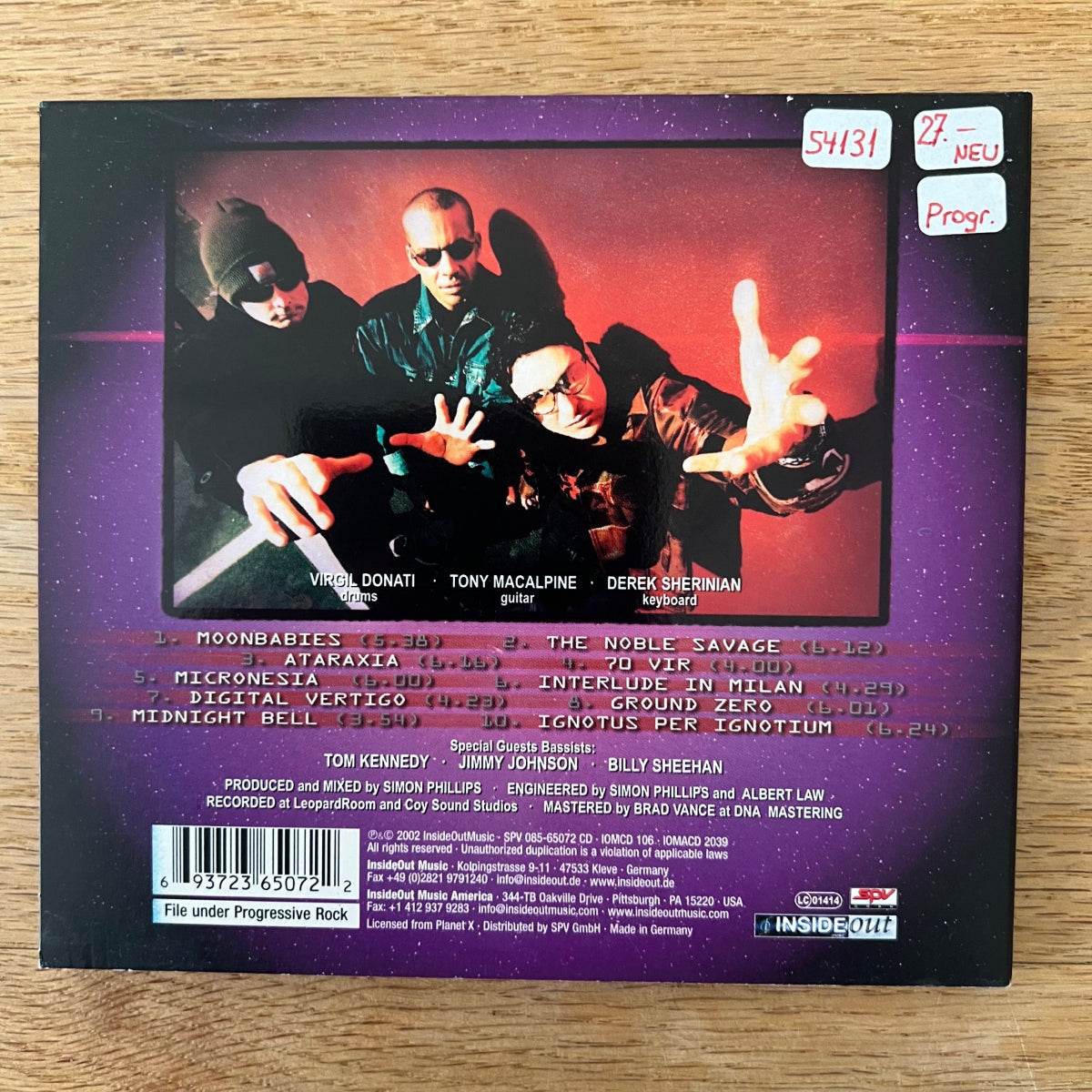 Planet X - MoonBabies / CD - 1. D-Press. 2002 - (M-/VG++)