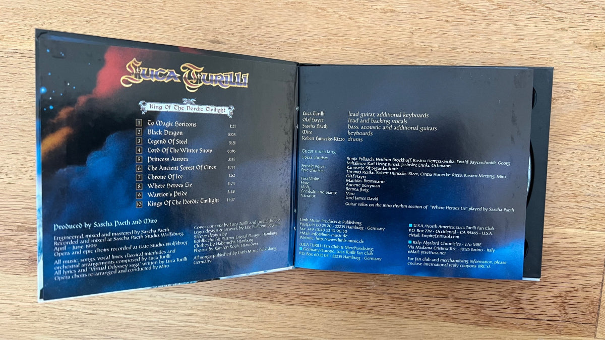 Luca Turilli - King Of The Nordic Twilight / CD - 1. D-Press. 1999