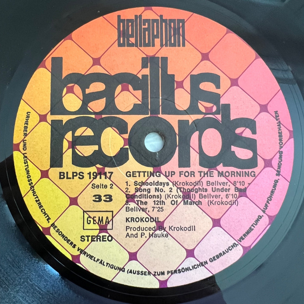 Krokodil - Getting Up For The Morning / 1. D-Press. 1972 - (VG++/VG++)
