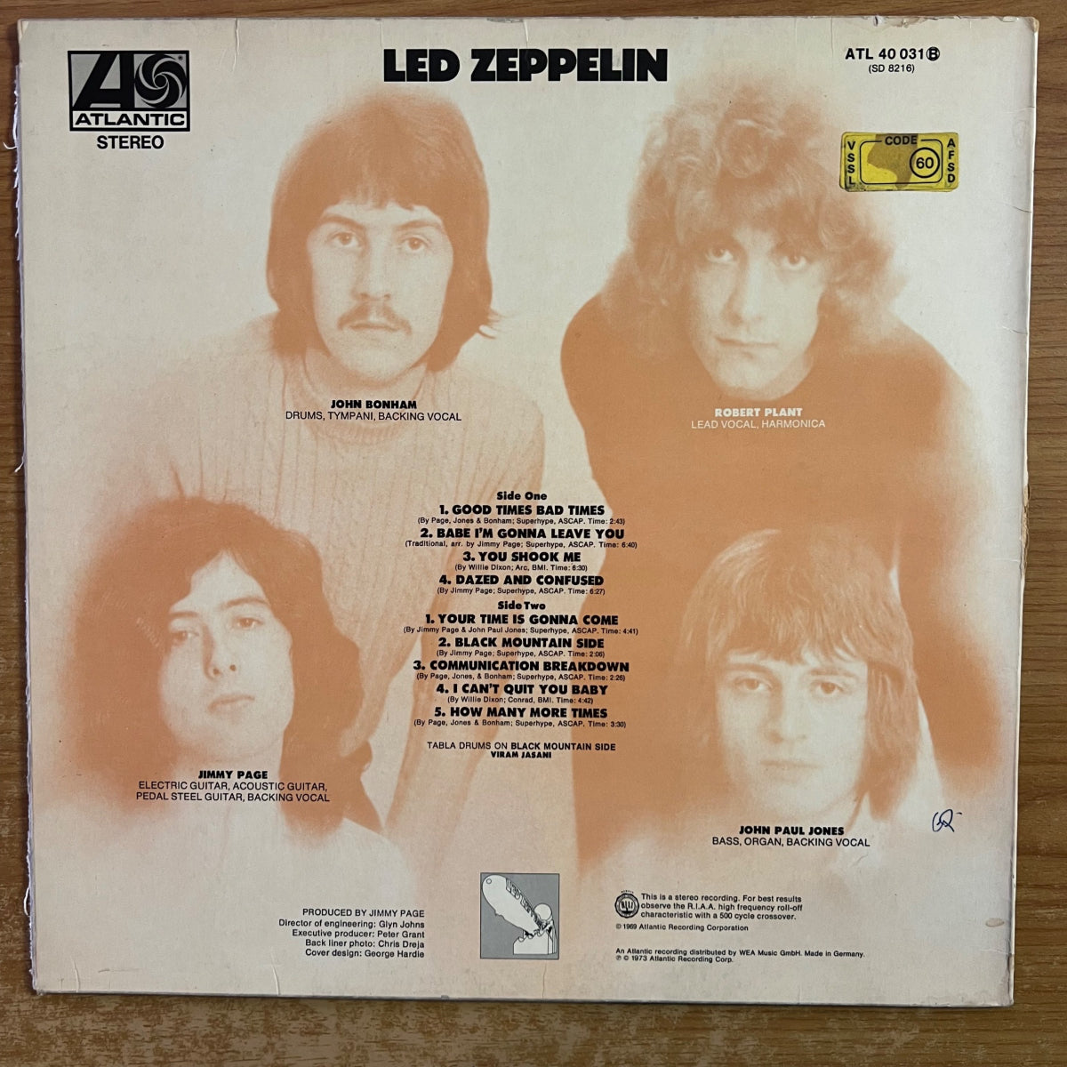 Led Zeppelin - Same / D-Press. 1980 - (VG++/VG++)