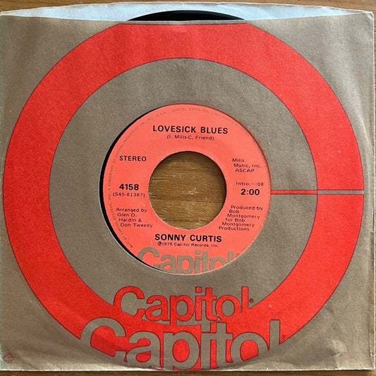 Sonny Curtis - Lovesick Blues / 1ère édition américaine. 1975 - (VG+/M-)