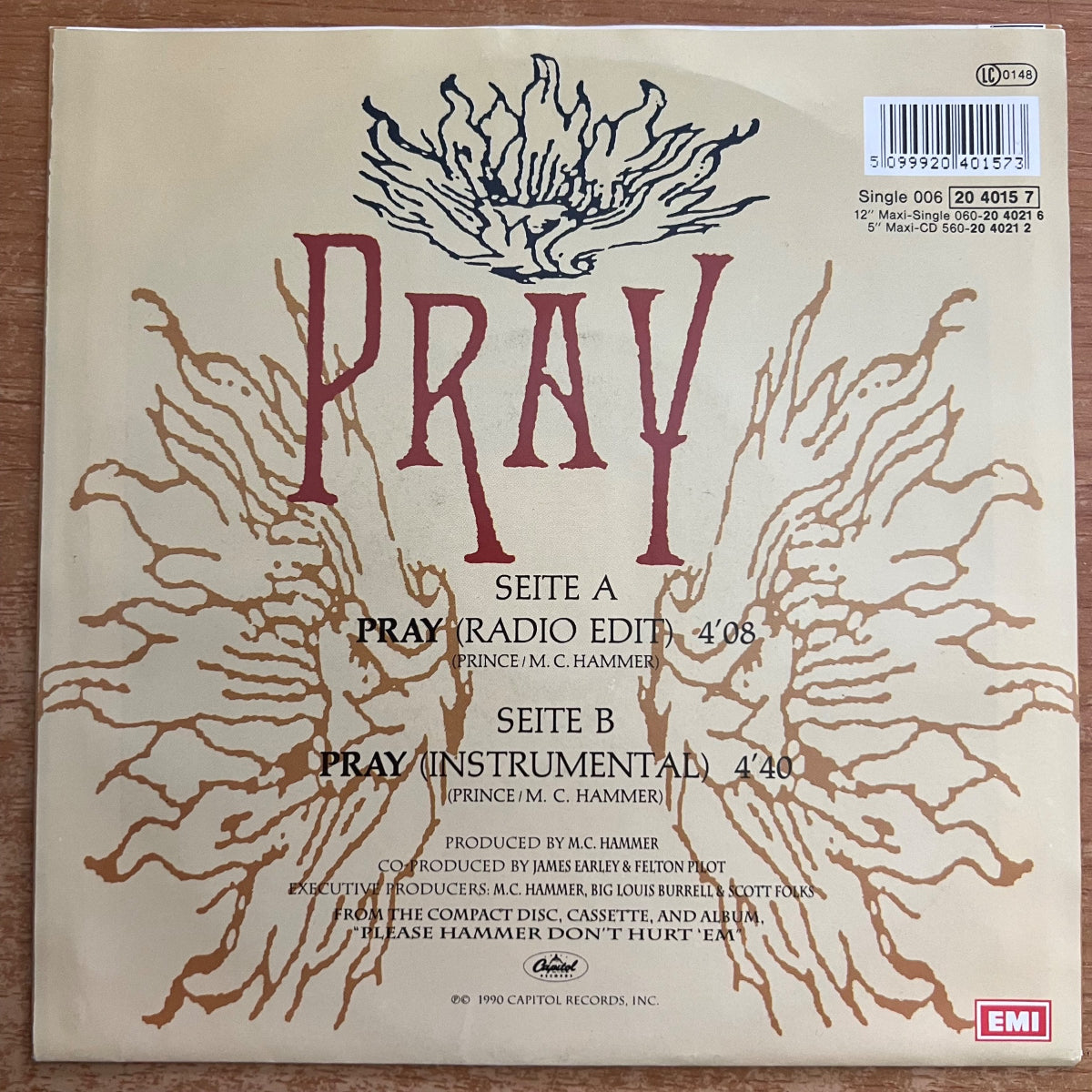 M.C. Hammer - Pray / 1. EU-Press. 1990 - (M-/M-)