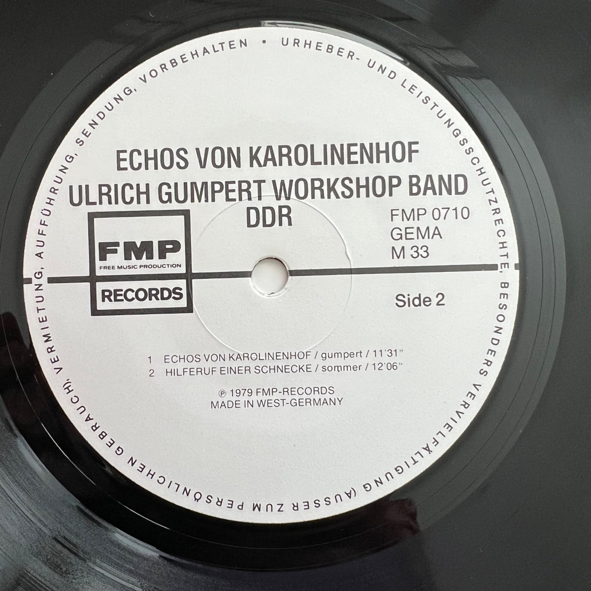 Ulrich Gumpert Workshop Band - Echos Von Karolinenhof / 1. D-Press. 1980 - (M-/VG++)