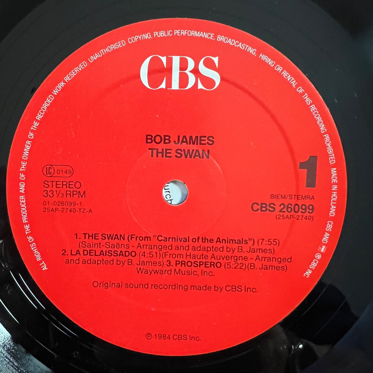 Bob James - The Swan / 1. NL-Press. 1984 - (VG++/VG++)