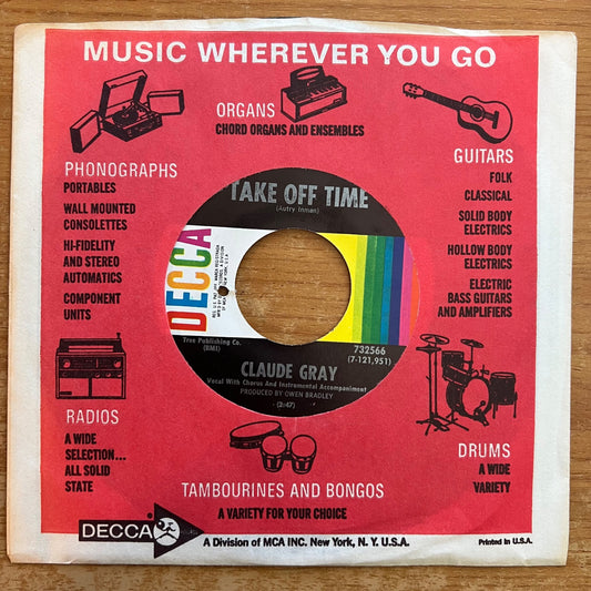Claude Gray - Take Off Time / 1st US-Press. 1969 - (M-/M-)