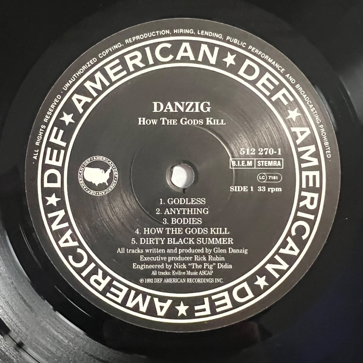 Danzig - Danzig III : How The Gods Kill / 1. EU-Press. 1992 - (M-/M-)