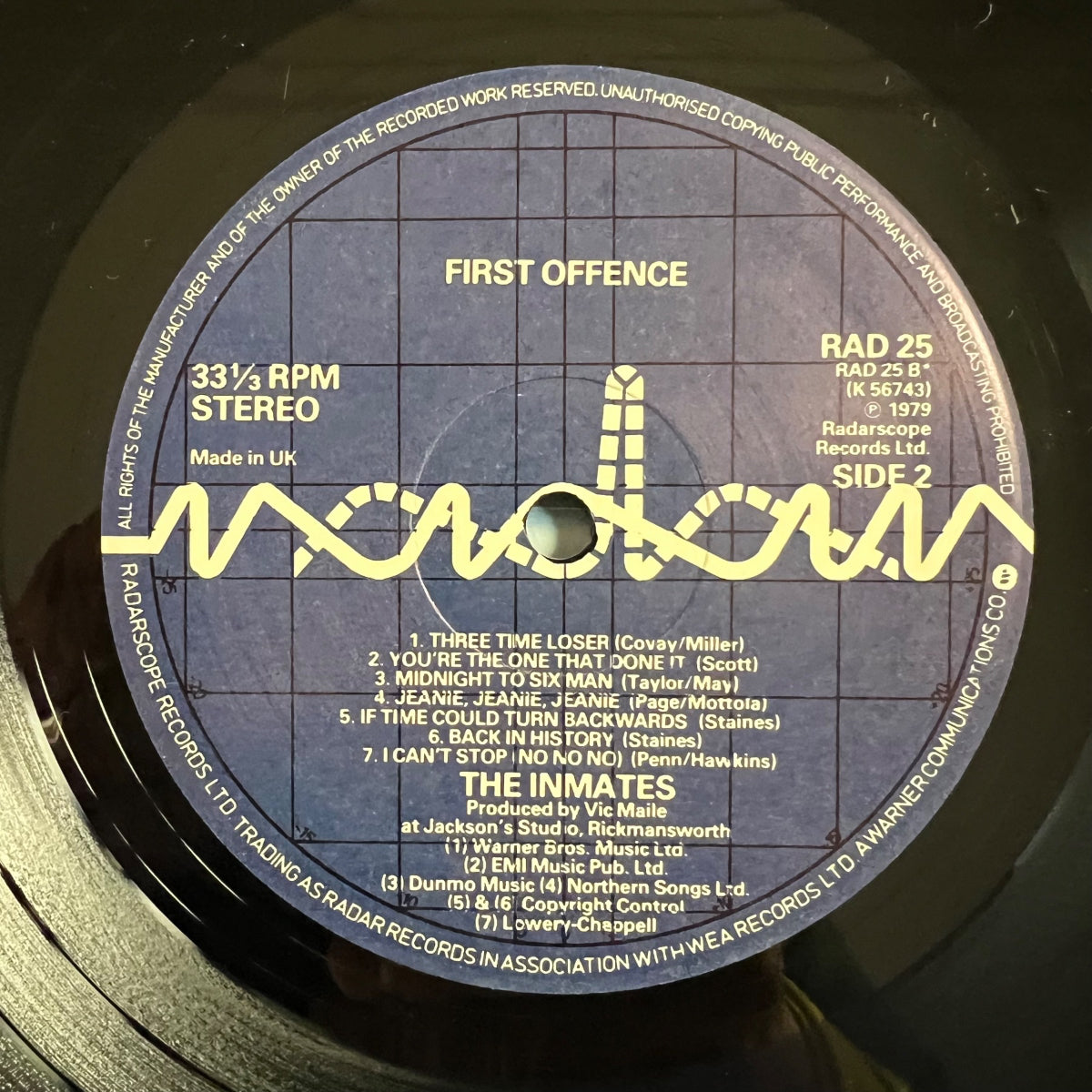 Inmates - First Offense / 1. UK-Press. 1979 - (M-/M-)