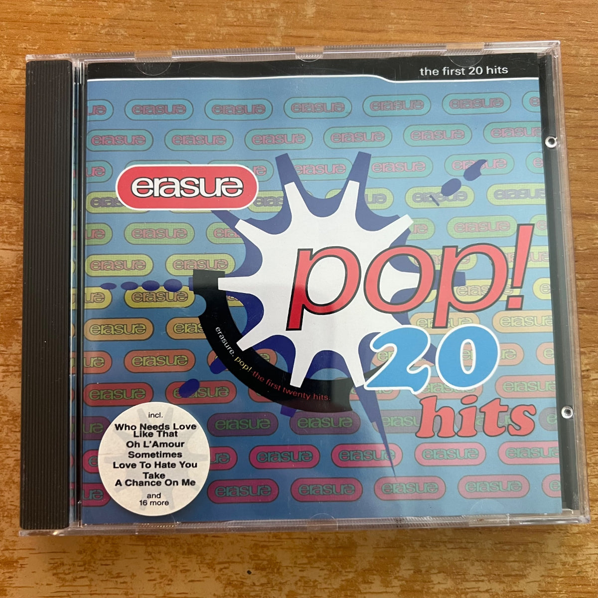 Erasure - Pop! The First 20 Hits / CD - 1. D-Press. 1992 - (M-/M-)