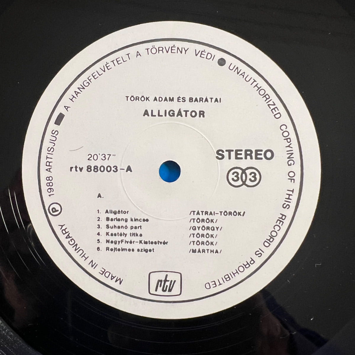 Törok Ádám És Barátai - Alligátor / 1. Ungarn-Press. 1988 - (M-/VG)