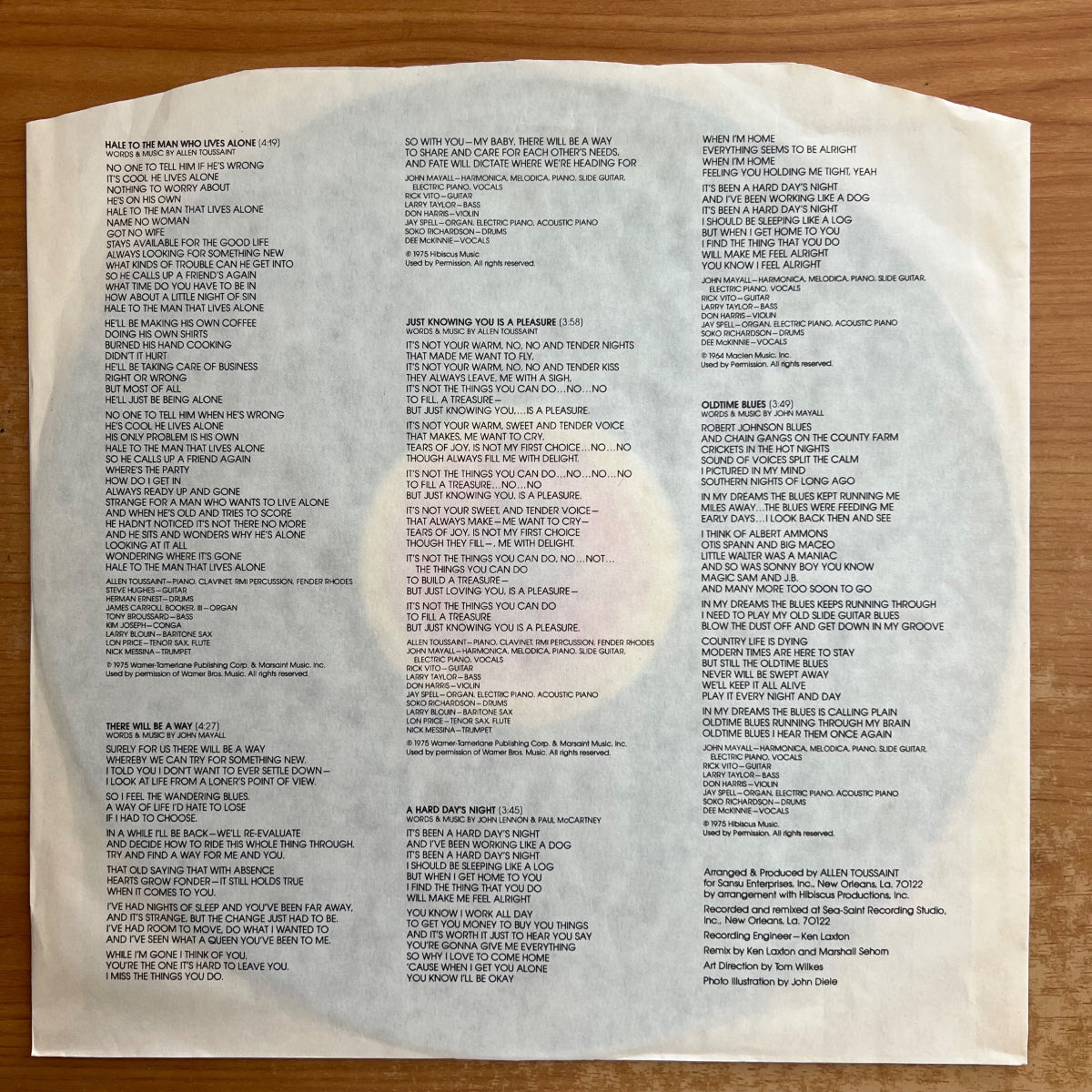 John Mayall - Notice To Appear / 1. D-Press. 1976 - (M-/VG+)