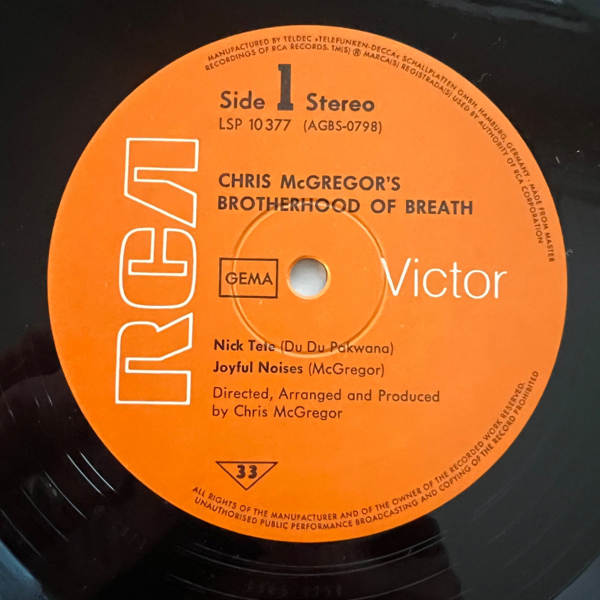 Chris McGregor's Brotherhood Of Breath - Brotherhood / 1. D-Press. 1972 - (M-/M-)
