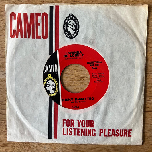 Nicky DeMatteo & The Sorrows - I Wanna Be Lonely / US-Promo 1966 - (M-/VG+)