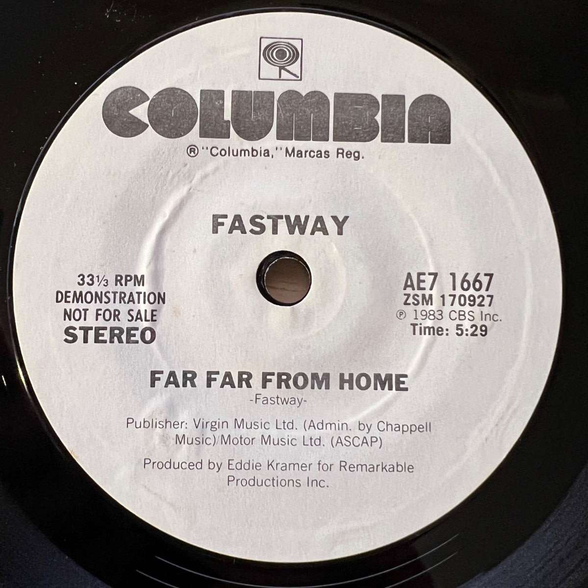 Fastway - Far Far From Home / US-Promo 1983 - (M-/Neutral)