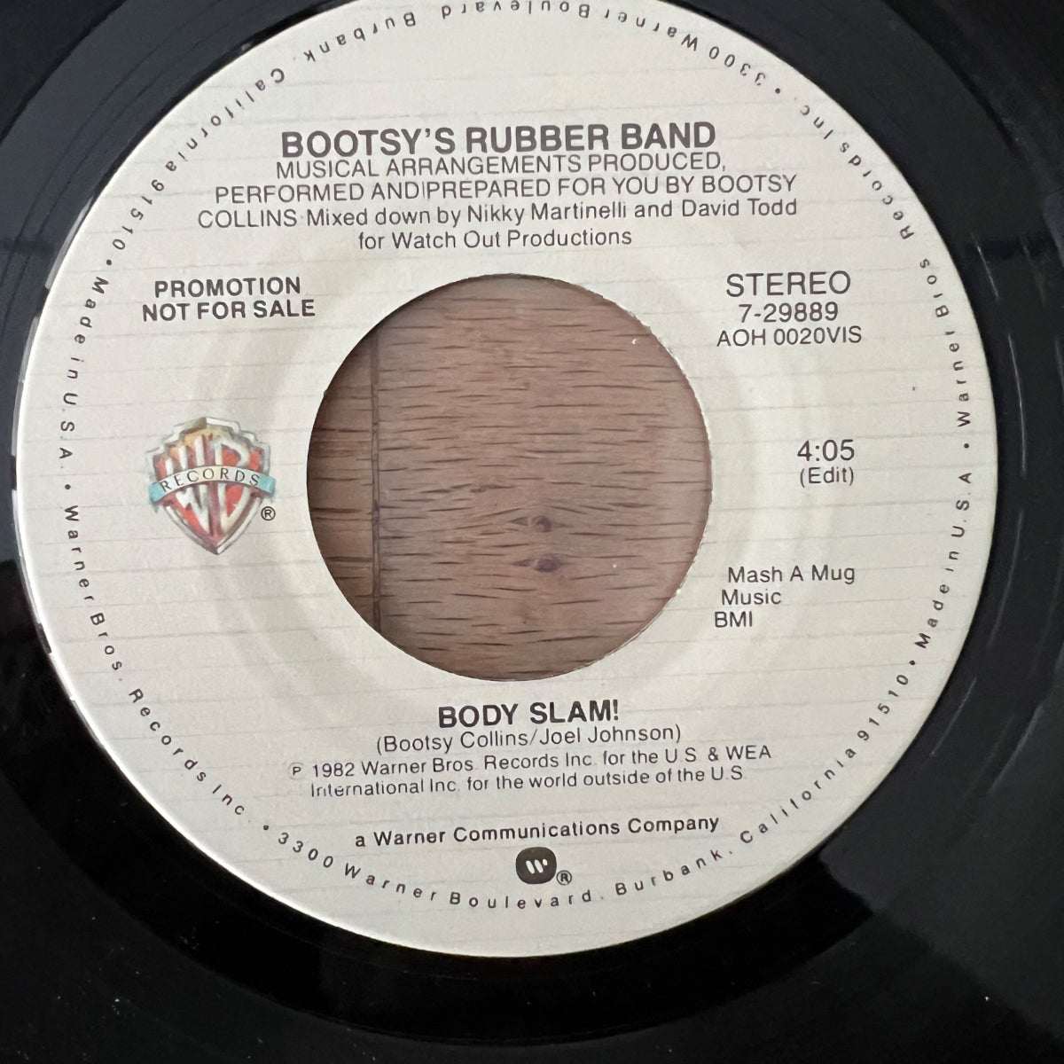Bootsy's Rubber Band - Body Slam! / US-Promo 1982 - (M-/Neutral)