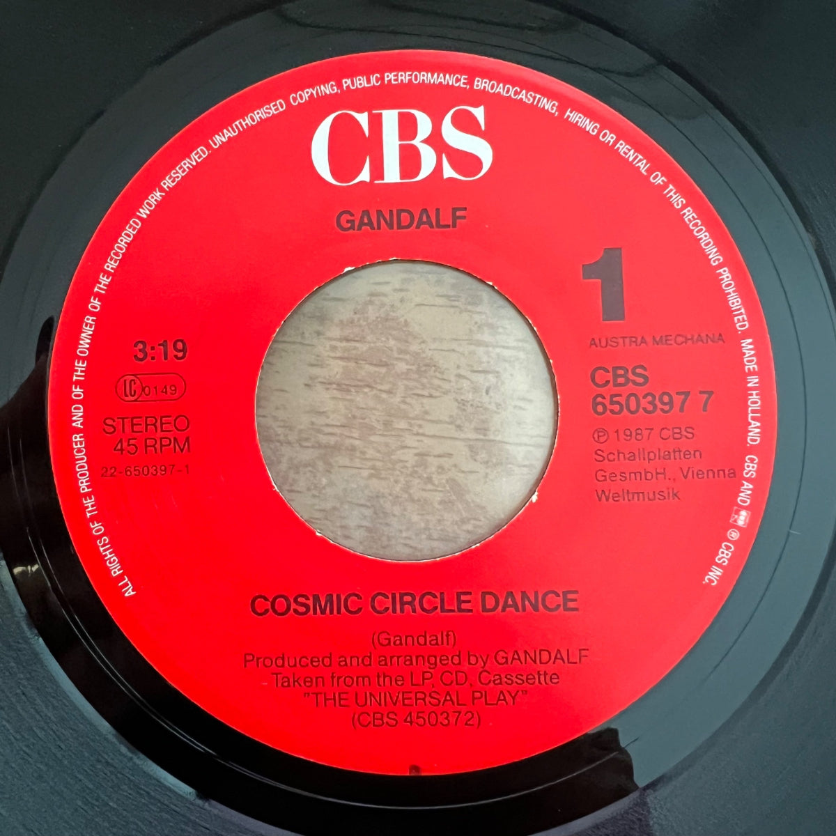 Gandalf - Cosmic Circle Dance / 1. NL-Press. 1987 - (VG++/VG++)