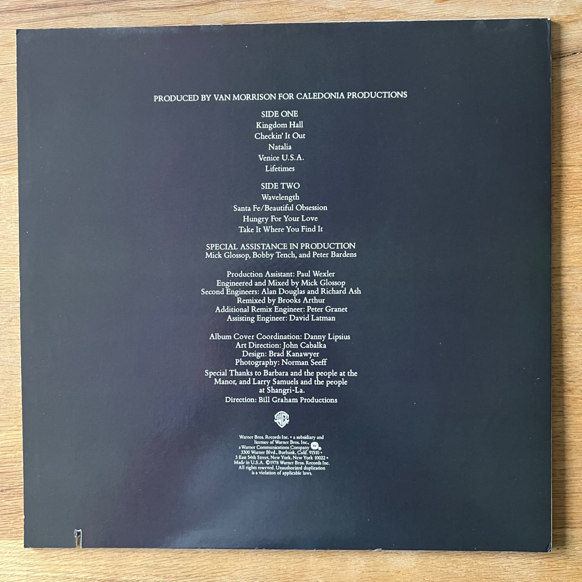 Van Morrison - Wavelength / 1. US-Press. 1978 - (M-/VG++)