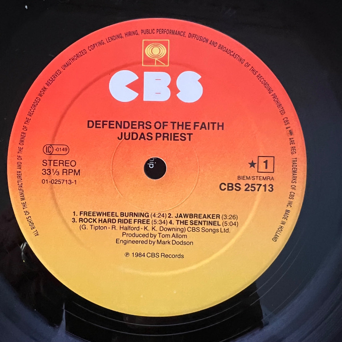 Judas Priest - Defenders Of The Faith / 1. NL-Press. 1984