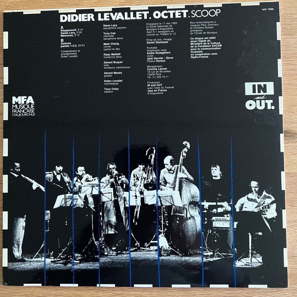 Didier Levallet Octet - Scoop / 1. France-Press. 1983 - (M-/M-)