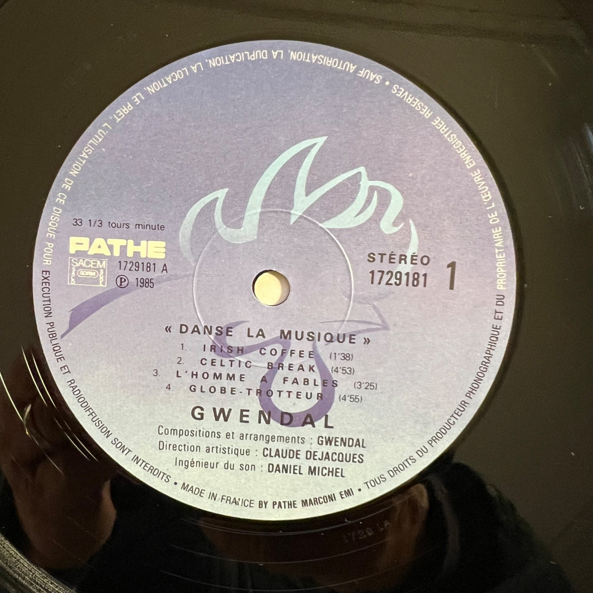 Gwendal - Danse La Musique / 1. France-Press. 1985 - (M-/VG++)