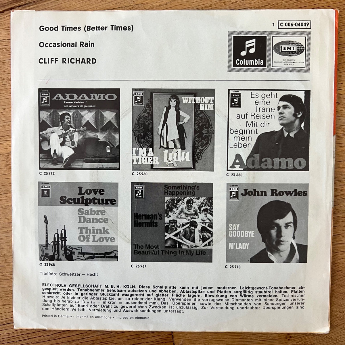 Cliff Richard - Good Times / 1. D-Press. 1969 - (M-/M-)