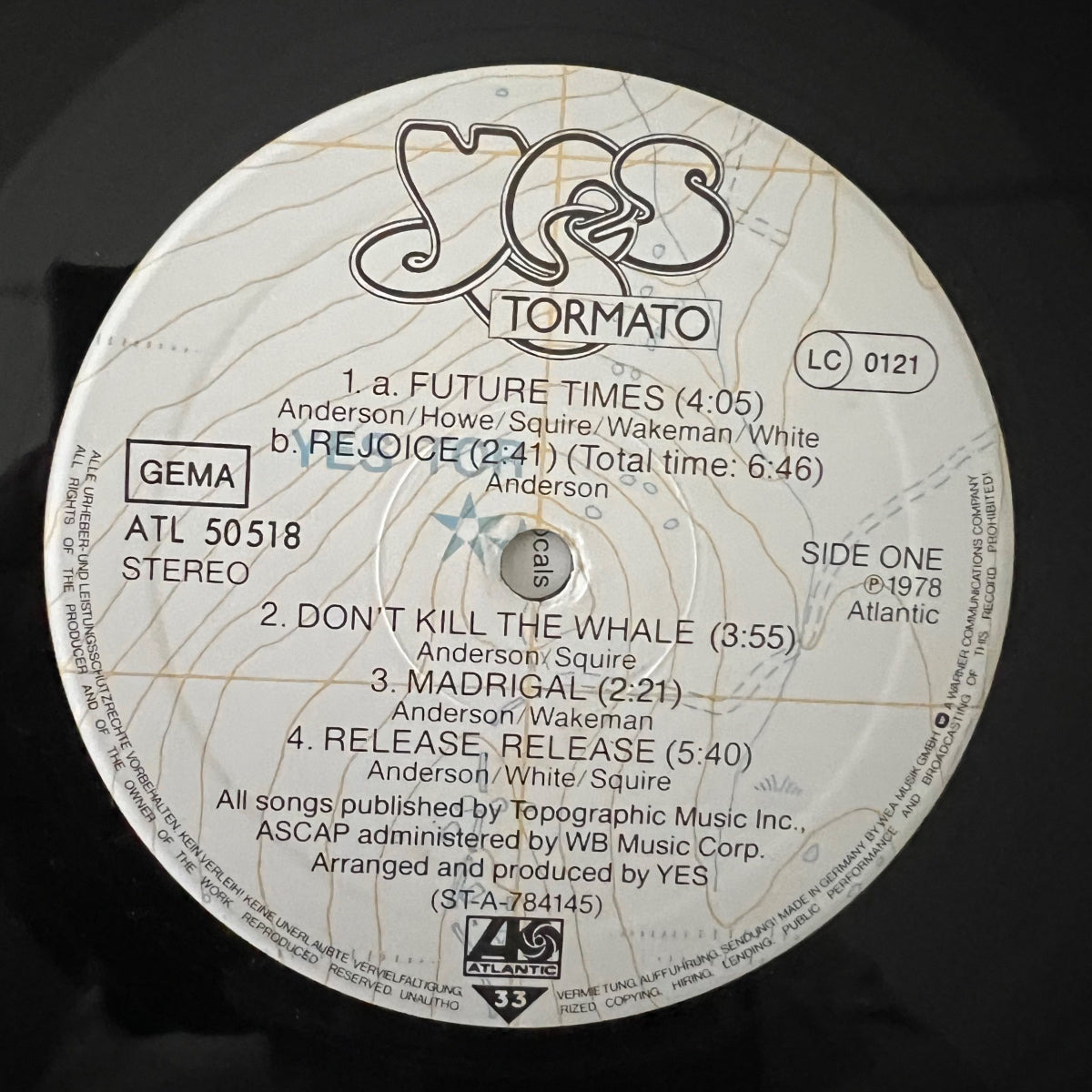 Yes - Tormato / 1. D-Press. 1978 - (M-/M-)