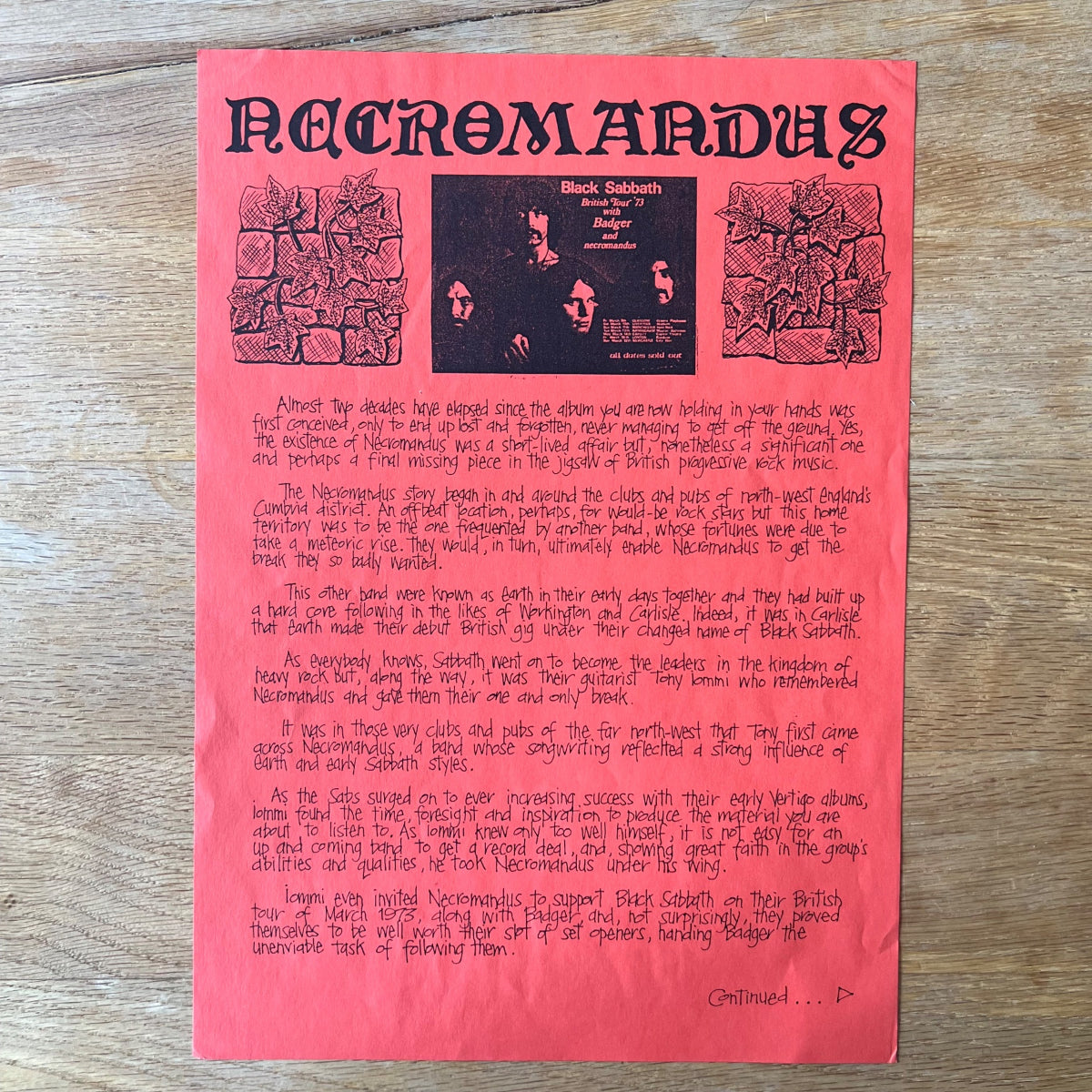 Necromandus - Quicksand Dream / 1. UK-Press. 1991 - (M-/M-)