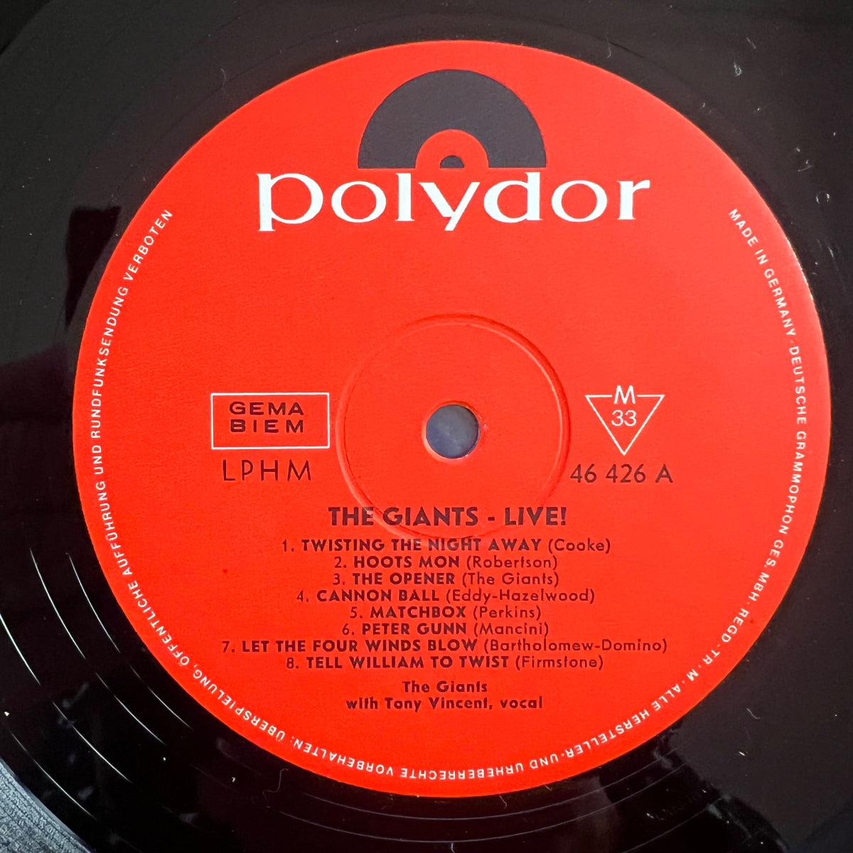 Giants - Live ! / 1. D-Press. 1964 - (M-/M-)