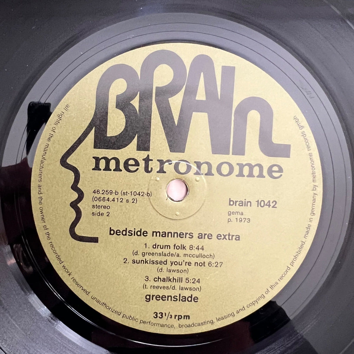 Greenslade - Bedside Manners Are Extra / 1.D-Press. 1973 - (M-/M-)