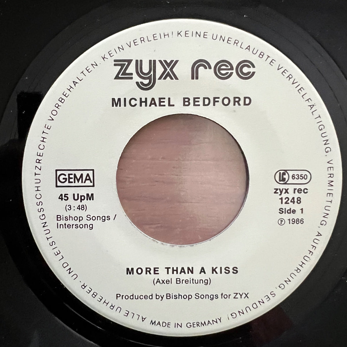 Michael Bedford - More Than A Kiss / 1st Press. 1986 - (M-/M-)
