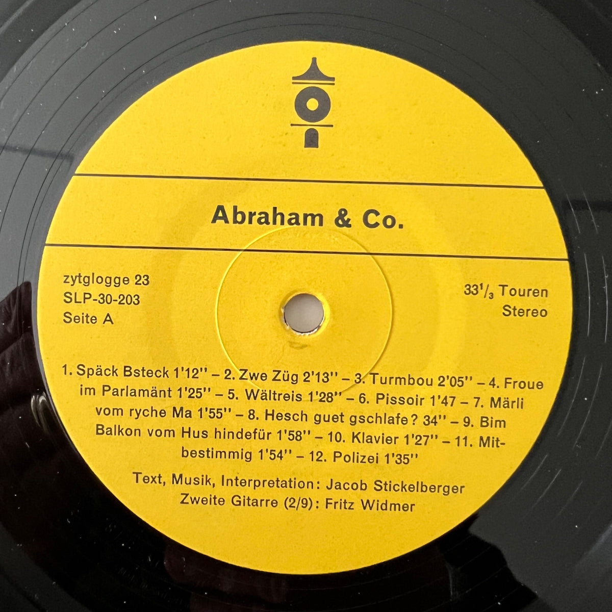 Jacob Stickelberger, Fritz Widmer -. Abraham & Co / 1. Swiss-Press. 1977 - (M-/VG++)